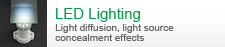 LED Lighting: Light diffusion, light source concealment effects
