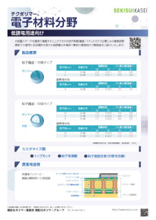 電子材料分野 低誘電用途向け