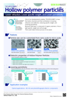 Hollow polymer particles | Shape Control Technology