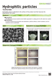 Hydrophilic particles | Particle Surface Optimizations