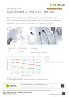 Near infra-red reflection particles | Reflection Technology for Cosmetics