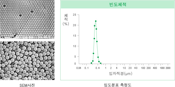 SEM사진・입도분포 측정도