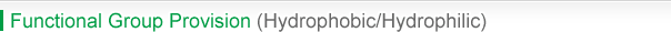 Functional Group Provision (Hydrophobic/Hydrophilic)